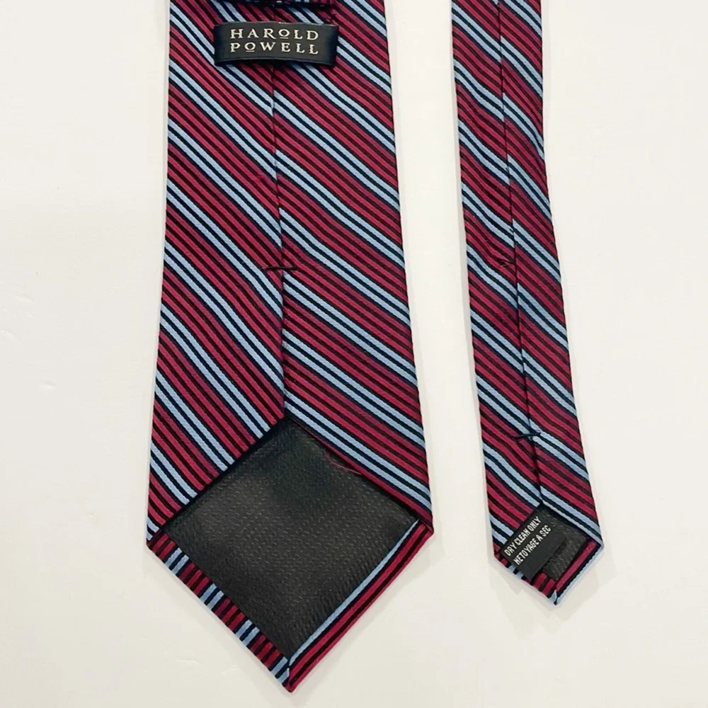 Harold‎ Powell Silk Repp Mens Tie Career Business